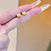 Pendientes Dorados Populares de Gatito de Xiaohongshu para Mujer, Esmalte, Estilo Dulce y Lindo, Pendientes de Dibujos Animados Exquisitos, Envío Directo