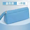 Estuche de Tela Oxford de Doble Capa, Bolso de Papelería Elegante y Resistente a las Manchas para Estudiantes de Primaria, Almacenamiento Sencillo con Estampado de Logo