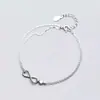 Pulseira Brilhante em Forma de Coração Oito para Mulheres, Estilo Coreano, Fresca e Doce, Simples e Elegante, Design de Nicho, Novo Modelo 2026