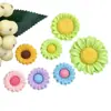 Nuevo L Brillante 6 Colores Flor Girasol Pegamento en Crema Material de Resina DIY Accesorios Joyería Accesorios para el Cabello Listos para la Venta