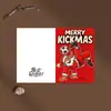 Juego de tarjetas de felicitación navideñas de Amazon, fútbol, Santa Claus de dibujos animados estilo australiano, tarjeta plegable con bendición festiva