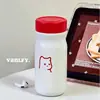 Nueva taza de agua mini de alto diseño con diseño de gato de dibujos animados, taza aislada de acero inoxidable 304, taza portátil para exteriores