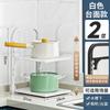 Estante para Ollas de Cocina Estante de Almacenamiento Bajo Fregadero Estante de Esquina Multicapa Esquina de Encimera Almacenamiento Bajo Gabinete Estante para Ollas de Fregadero