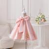 Amazon Cross-Border Novo Vestido Infantil Renda Bordada Saia Tutu Vestido de Performance para Piano Passarela Vestido de Princesa Rosa