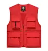 Chaleco de Trabajo para Gestión de Emergencias Hombre Rescate Múltiples Bolsillos Reflectante Oficial de Seguridad Ropa de Trabajo logo Grupo de Compra de Empresa