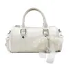 Bolso de Mano Sencillo, Casual y de Moda para Mujer 2025 Primavera Nuevo Nicho Cruzado Elegante Cilíndrico Pequeño Bolso para Mujer