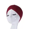 Amazon Europeia e Americana novo tecido elástico testa cruzada gorro indiano cânhamo de cristal base de gorro tartaruga
