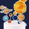 Decoración de Pastel para Niños y Niñas Astronauta Princesa Anne Decoración Tarjeta para Fiesta de Primer Cumpleaños Infantil Enchufe
