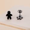 Murciélago fantasma calabaza gato de Halloween y otras formas aretes de acero inoxidable tres colores opcionales fábrica en stock suministro transfronterizo