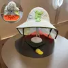 Nuevo sombrero de protección solar para niños con ventilador alimentado por energía solar, protección UV y parasol