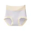 Pantaletas de control de abdomen de cintura alta sin costuras para mujer, ultradelgadas, transpirables, levanta glúteos, algodón puro, entrepierna antibacteriana, ropa interior para mujer talla grande