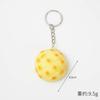 Mini Simulação Pão PU Alta Espuma Amassamento Descompressão Brinquedo Diversão Bolsa Pingente Simulação Pão Pendurado Ornamentos