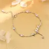 Pulsera de Trigo para Mujer Diseño de Nicho Pulsera Exquisita con Borlas de Lujo Ligero Regalo Nuevo 2024 para San Valentín Cumpleaños