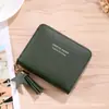 Cartera corta para mujer estudiante Volkswagen, nueva, compacta, simple, con cremallera, multifuncional, exquisita y duradera, tarjetero