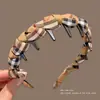 Pinzas para el Cabello de Tela de Alta Gama Estilo Coreano, Diademas Muy Bonitas para Mujer, Diseño de Corona Alta Que No Aprieta la Cabeza, Hace que el Rostro Luzca Más Pequeño, Accesorio para el Cabello de Diadema Exterior