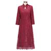 Nuevo Vestido de Otoño Estilo Chino para Madres, Vestido Cheongsam Mejorado Modelo Nuevo 2025 para Bodas y Banquetes, Adecuado para el Uso Diario