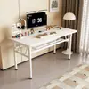 Mesa plegable lista para usar para apartamentos de alquiler, mesa de comedor sencilla para uso doméstico, no requiere instalación, mesa de estudio plegable