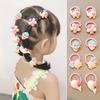 Corda de cabelo infantil faixa de cabelo corda de cabelo atacado coreano novo bebê faixa de cabelo não machuca o cabelo corda de cabelo bonito menina cocar