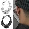 Amazon Hip Hop Rock Aretes para Hombre Traje de 12 Piezas Aretes de Cruz Aretes de Tuerca de Tornillo Patrón de Dragón Retro