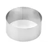 Atacado de Fábrica Anel Mousse de Aço Inoxidável Conjunto de 3 Peças Forma Redonda para Bolo Forma para Biscoito Doméstica Ferramentas de Confeitaria de Cozinha