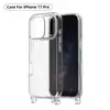 En Stock, Adecuado para Funda de Teléfono con Correa Cruzada para Apple iPhone 18 Pro Max, Funda Transparente Hecha de Material PC+TPU
