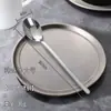 Ventas Directas de Fábrica Cuchara de Acero Inoxidable Cuchara Estilo Coreano Cuchara para Comer Cuchara para Sopa Mango Largo Espeso Cuchara Redonda Cucharón Cuchara para Café Cuchara para Mezclar Arroz