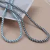 Contas Soltas de Vidro Imitando Pérola de Cristal Branco Australiano 4mm-10mm com Furo Redondo para Acessórios de Pulseira e Colar DIY