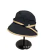 Chapéu de Pescador Minimalista Color-Blocking Estilo Japonês para Mulheres, Primavera e Verão, Emagrecimento Facial, Chapéu Bucket Casual Versátil, Proteção Solar para Viagem, Chapéu de Sol de Aba Larga