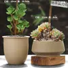 Vasos de Cerâmica Bruta Sem Esmalte para Flores Frescas com Características Zen Criativas, Novo Conjunto Respirável para Plantas Suculentas, Frete Grátis