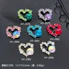 Accesorios para Uñas con Diamantes Rosas de Amor Transparente Portátiles Accesorios para Uñas Satélite de Piedra Tridimensional Accesorios para Uñas con Diamantes Morados Venta al por Mayor
