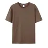 Camiseta de Algodón Puro Hebei Hecha a Medida Estilo Japonés y Coreano Casual Manga Corta para Mujer Unisex Color Sólido Longitud Media Holgada Top Ropa para Mujer