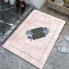Alfombrilla de Piso para Baño Popular, Alfombrilla para Inodoro de Tela, Absorbente de Agua, Engrosada, Moderna para el Hogar, Alfombrilla para Pies Resistente a Manchas, Manta