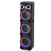 Altavoz Bluetooth MT-1288 de 12 pulgadas, 3 altavoces, micrófono inalámbrico, luz RGB, altavoz cuadrado portátil para exteriores con control remoto