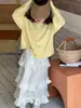 Ropa de punto para niña Little Red Fish Estilo Primavera y Otoño 2026 Nuevo Cárdigan Exterior Delgado Ropa de Otoño Estudiante de Secundaria Top de Manga Larga
