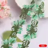 En stock, encaje bordado soluble en agua de 5 cm de ancho para accesorio de prenda, ribete de encaje color tulipán para bolsos, encaje estilo coreano