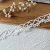 Accesorios de Encaje Blanco Solubles en Agua de Alta Calidad Hechos a Mano DIY Ropa Decorativa para Muñecas Ropa para Libros Material Decorativo Hecho a Mano Ancho