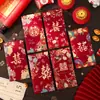 Sobres Rojos de Boda para Regalos de Boda, Sobres Rojos Especiales de Mil Yuanes con Palabras Felices, Sobres Rojos Pequeños para Bloquear la Puerta durante la Recepción de Boda