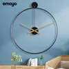 Reloj de Pared Minimalista Español Creativo de Venta Caliente Transfronterizo para Sala de Estar Decoración del Hogar Reloj de Lujo Ligero Arte Reloj de Metal