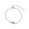 En stock Nueva Personalidad Simple Estilo Europeo y Americano Pulsera de Piedra Natal Mujer Acero Inoxidable Multi-especificación Joyería de Piedra Natal