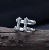 Anel de pilão de diamante retrô em prata S925 para homens e mulheres design estilo nacional Xizang multiplicador anel de amantes de pilão mágico atacado