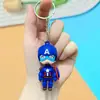 Llavero Colgante para Bolso de Superhéroe Transfronterizo Batman Capitán América Spider-Man Muñeco Tridimensional Venta al por Mayor