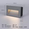 Lámpara de esquina lámpara de esquina empotrada lámpara de pared lateral lámpara de escalón lámpara de pared led impermeable lámpara de rodapié lámpara de jardín