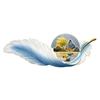 Decoración Colgante de Sala de Estar con Luz LED Digital de Gama Alta, Elegante, Finamente Tallada, Pluma de Ilusión, Pintura Decorativa Mural de Lujo Dorado, Fabricante, Venta al por Mayor