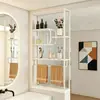 Estante de baño estilo crema mampara de media altura lavabo de sala de estar mampara separador de separación húmeda y seca de baño