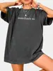 Camisa Casual de Algodón Puro para Mujer 2025, Cuello Redondo, Manga Corta, Estampada de Algodón Europeo, Americano y del Sudeste Asiático