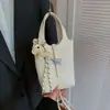 Cesta de Verduras con Patrón de Lichi Transfronteriza Bolsita de Carrillón de Viento Bolso de Hombro Cruzado Nuevo Estilo Verano 2026 Bolso de Cubo
