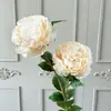 2 peonías artificiales para bodas, decoración de hoteles y hogares, arreglos de flores de seda, flores de peonía artificiales