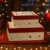 Nueva Caja de Regalo Grande de Santa Claus Bufanda Taza Térmica Regalo Caja de Regalo Navideña Caja Cubierta de Fruta Ping an Cielo