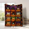 2025 Nuevo Fantasma Rosa de Halloween Manta de Halloween Manta de Halloween Thriller Transfronteriza Manta tipo Throw de Amazon