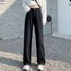 Jeans Rectos Ajustados de Tiro Alto Retro para Mujer Primavera y Otoño 2025 Nuevo Diseño Holgado de Pierna Ancha Jeans Versátiles